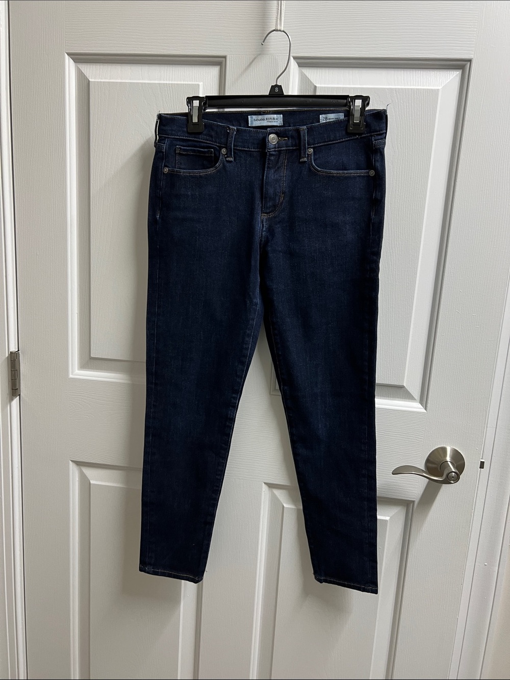 Banana Republic Factory Dark Indigo Skinny ankle Jeans size 28 inseam 26 576